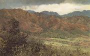 Frederic E.Church Red Hills near Kingston,Jamaica oil on canvas